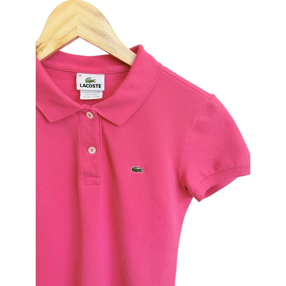 Lacoste Women’s Pink Polo Shirt - Picture 2 of 5